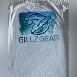 GILLZ-GEAR LIGHT GREY LONG‎ SLEEVE SHIRT SZ M